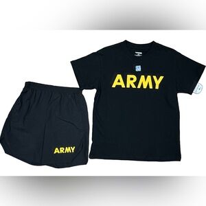 US ARMY Children's PFU Licensed Physical Training Uniform 2PC PT SET  Kids Med